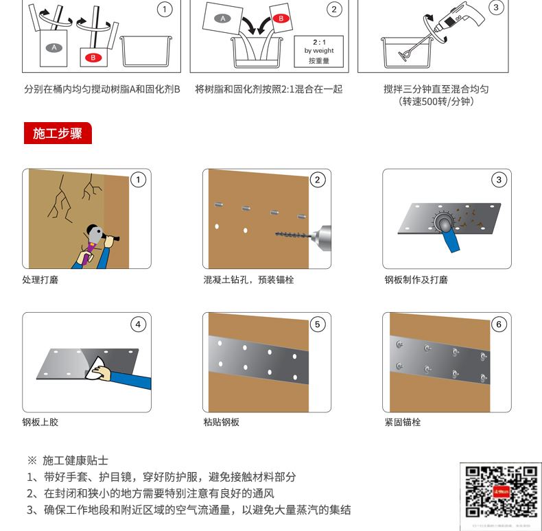 包钢兴业粘钢加固施工过程